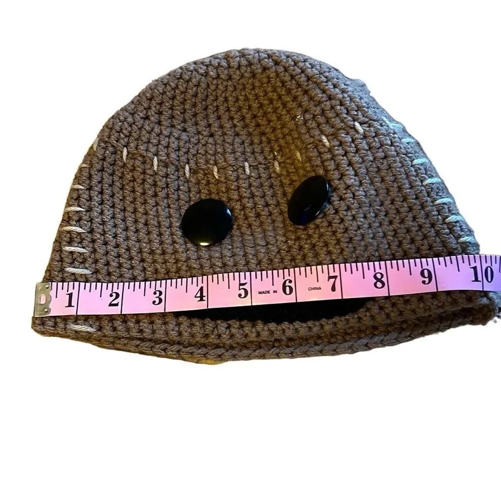 Vintage Shadows In The Nyte Kid's Brown Halloween Ghost Beanie Hat 10
